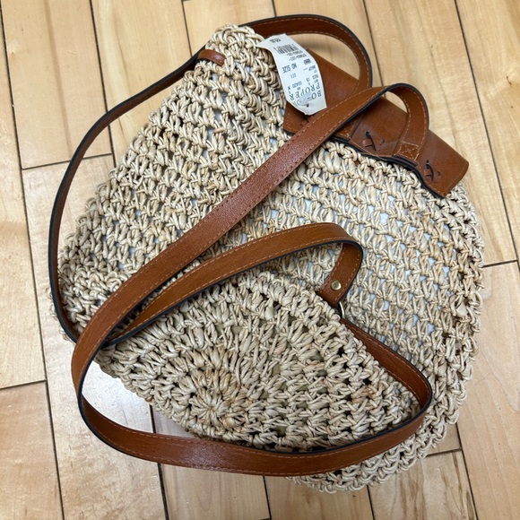 Boston Proper Tan and Cream Woven Backpack - Picture 3 of 10